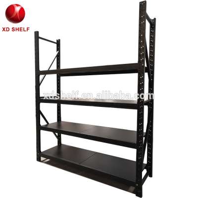 2000L*600D*2500H Black Color Stylish Unique Hardware Building Material Store Plywood Storage Rack